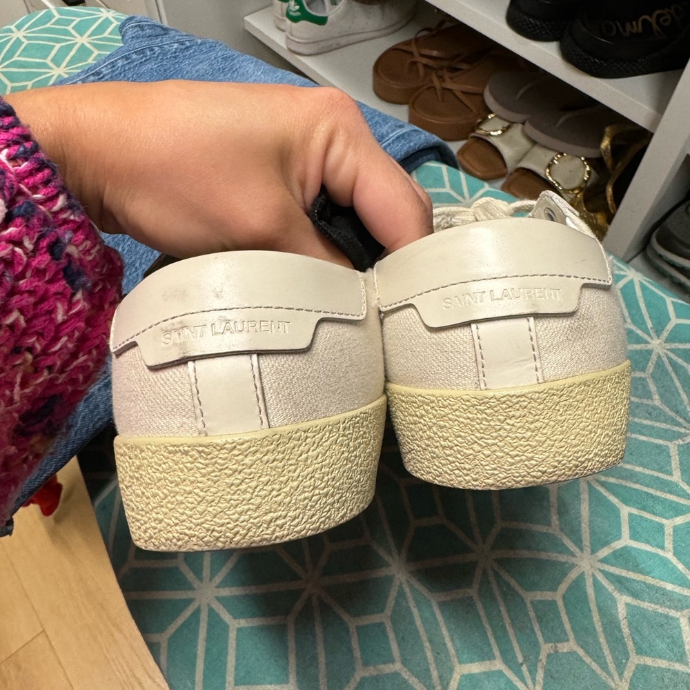 Saint Laurent Court Classic Canvas Sneakers